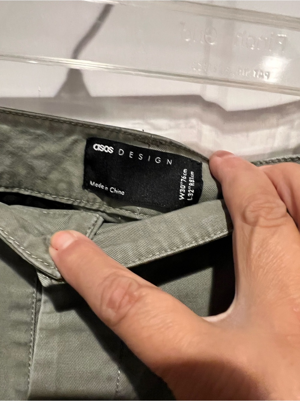 ASOS Design Men's Olive Green Chinos